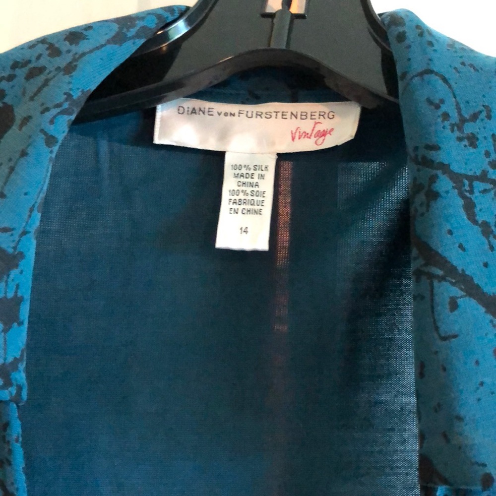 Diana Bon Furstenburg Silk Designer Blouse - Picture 2 of 4